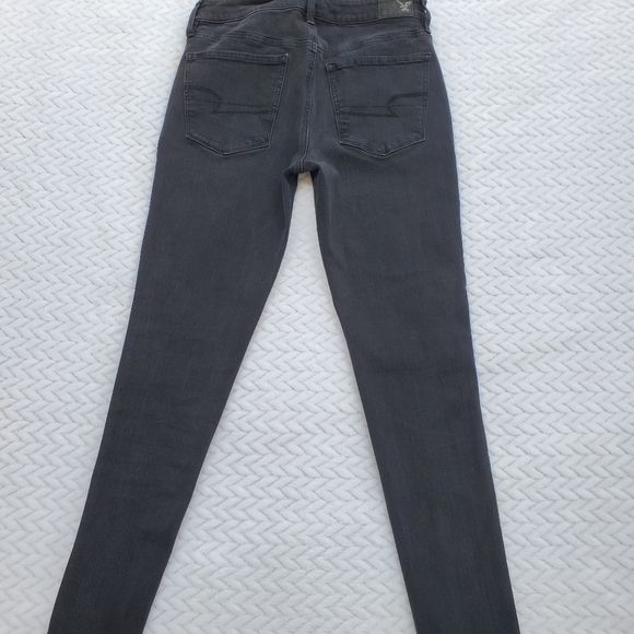 AEO 360° Super Stretch Hi-Rise Black Jegging Size 8 Regular - Picture 11 of 15